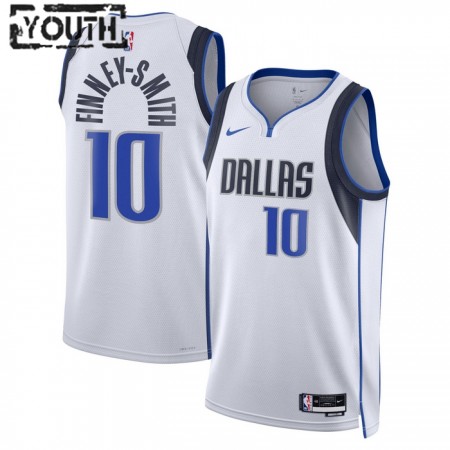 Dres Dallas Mavericks Dorian Finney-Smith 10 Nike 2022-23 Association Edition Bijela Swingman - Dječji